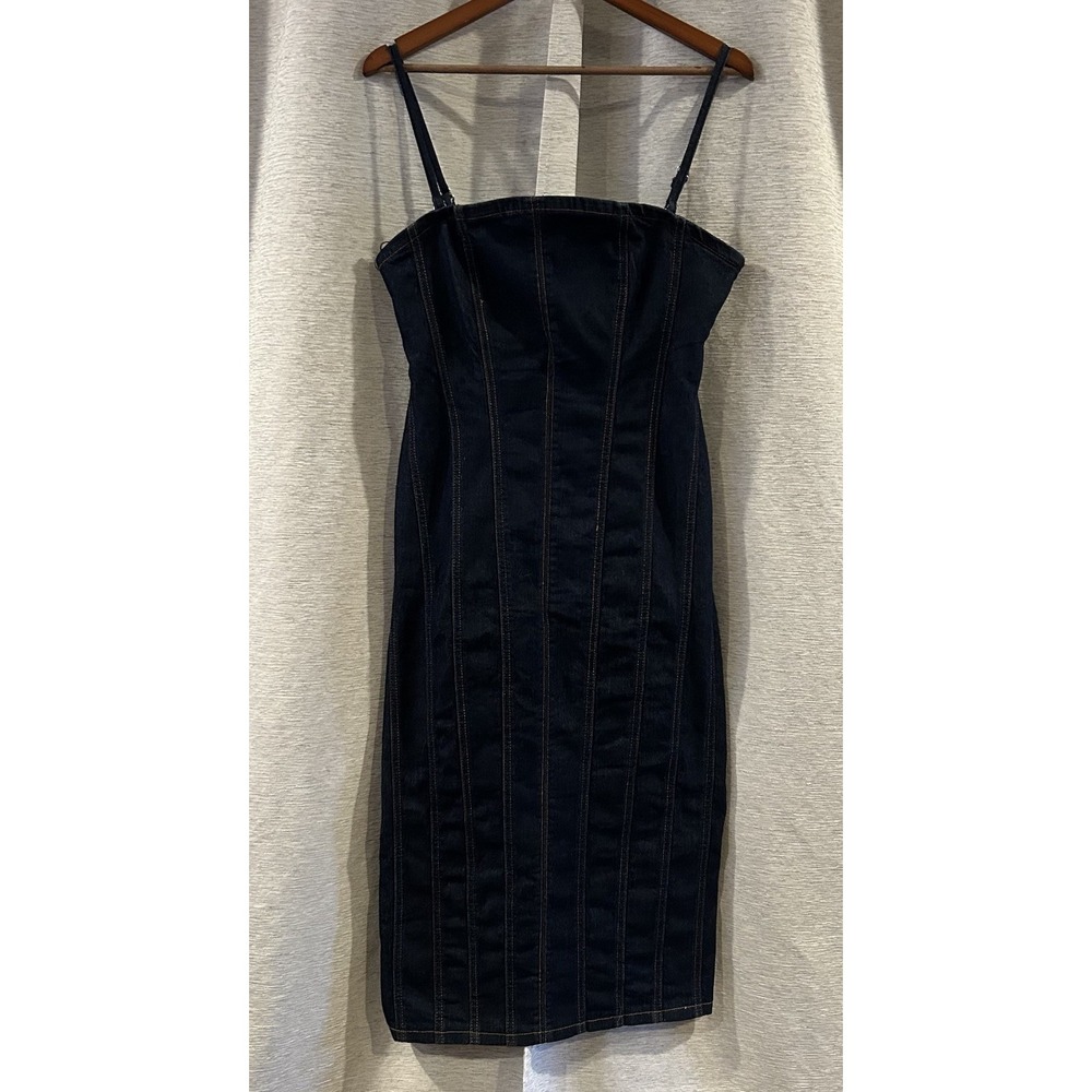 House Of‎ Harlow 1960 Spaghetti Strap Denim Dress Size 10